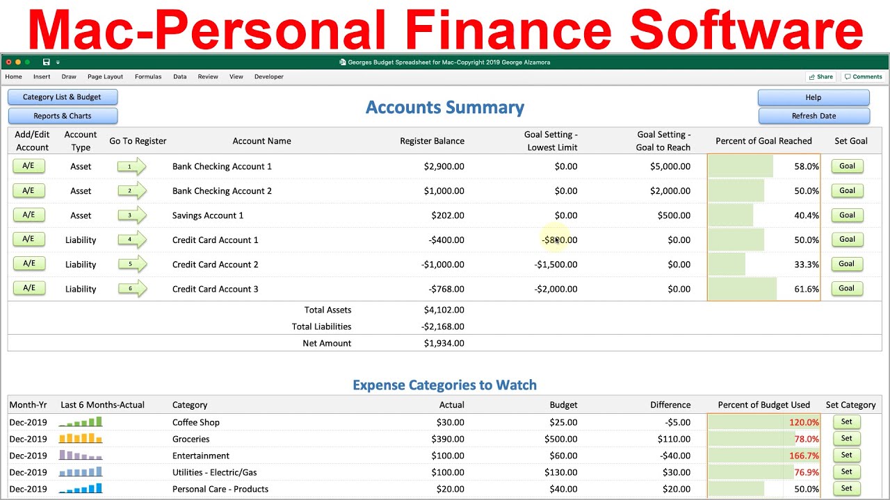 personal budget software for mac 2018